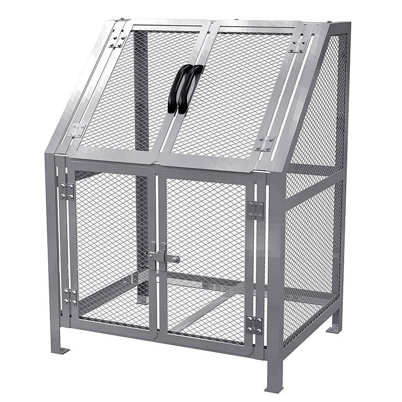 【法人宛専用】ジャンボメッシュST-600(ST600) お客様組立品 W90×D70×H120cm 600L 45Lごみ袋×約13個分 約8世帯【配送先名に会社名や店舗名必須・個人名のみ配送不可 業務用 大型ゴミ箱 ゴミステーション 大容量 マンション 町内会 自治会 カラス カイスイマレン】