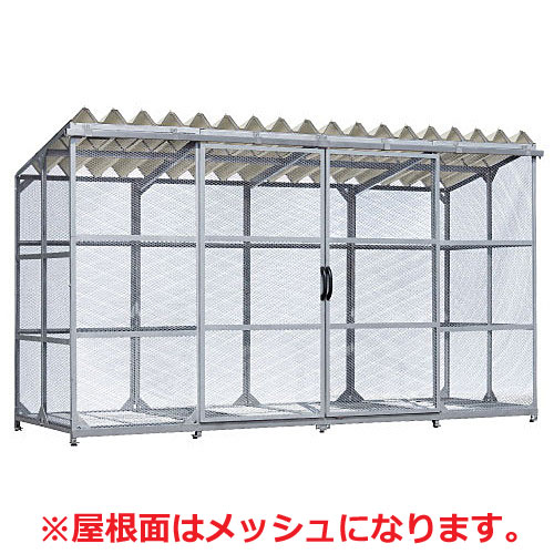 【法人宛専用】ジャンボメッシュST-7000S(ST7000S) 取り引き先精神的な統合品 W361.4×D120×H206糎 7000L 45Lくず物袋約150個/35一戸【送りとどける先名に会社組織名やバス発着場名至要たる・人間名のみ送りとどける不可 御勤め用大型紙くずかご ゴミステイション アパルトマン 町内会 独立独行会 鴉 カイスイマレン】