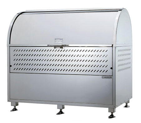 【法人宛専用】クリーンストッカー CKM-1200 ステンレス製 W120&times;D75&times;H106cm 770L 45Lごみ袋約17個 約11世帯【組立式 業務用大型ゴミ箱 ゴミステーション 屋外 大容量 アパート マンション 町内会 自治会 飲食店 カラス 猫 ゴミ収集所 ゴミストッカー ダイケン】｜あいる専門館
