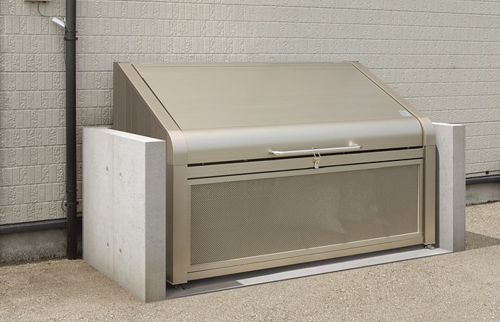 【三協アルミ】ダスティンGボックスタイプ(パンチングパネルタイプ) GBX-P-1207 標準タイプ 600L 45Lごみ袋約13個 約8世帯【組立式 業務用大型ゴミ箱 ゴミステーション 屋外 大容量 アパート マンション 町内会 自治会 飲食店 カラス 猫 ゴミ収集所 ゴミストッカー】｜あいる専門館 148,286円