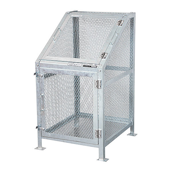 KDB-600N メッシュごみ収集庫60 W66×D76×H112cm 300L サイズ容量約400L 45Lごみ袋約6個 約4世帯【業務用 大型 ゴミ箱 ごみステーション 屋外 大容量 アパート マンション 町内会 自治会 カラス 猫 対策 グリーンライフ】