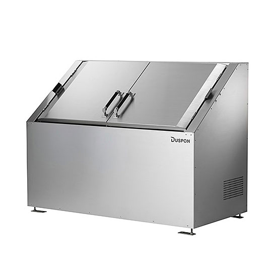 DSシリーズ トルクヒンジ扉 ステンレス DS-1590 W150×D90×H110cm 1250L 45Lごみ袋×約27個分【大型ゴミ箱 ゴミステーション ゴミ保管 オフィス 自治会 町内会】