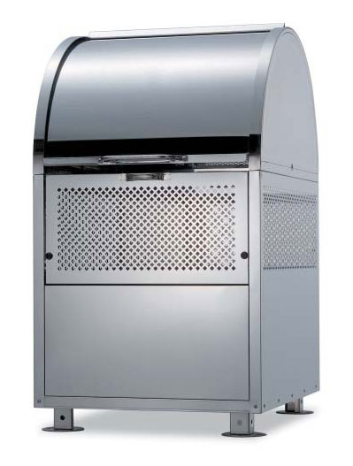 広広としたステイションTW-330 W60×D75×H106珊 静電容量約330L 45Lゴミ袋約7個 静電容量約4家族 DS2040060【ステンレス鋼製 御勤め用大型紙くずかご ゴミステイション 室外 大静電容量 アパルトマン アパルトマン 町内会 自主独往会 烏 猫 打つ手 ゴミストッカー テラモト】