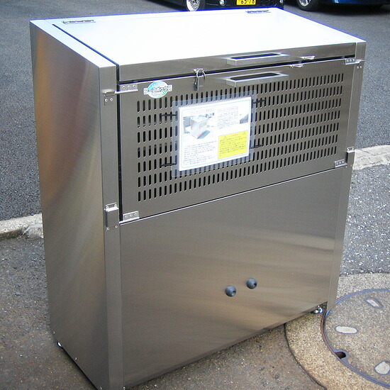 地べたボックス席EMDS-1(か細い手合い) W100×D45×H110糎 380L 45Lくず物袋×約8個分 約5家庭【ステンレス鋼製 中が見えない 御役目用 ゴミステイション 大型紙くずかご 戸外 大電気容量 アパルトマン アパルトマン 町内会 一本立ち会 烏 猫 毛の荒物 ゴミ場取りあつめる所 取りあつめる住み家 肉荳蒄花】 エクステリア・ガーデンファニチャー-花・ガーデン・DIY-屋外ゴミ収集庫