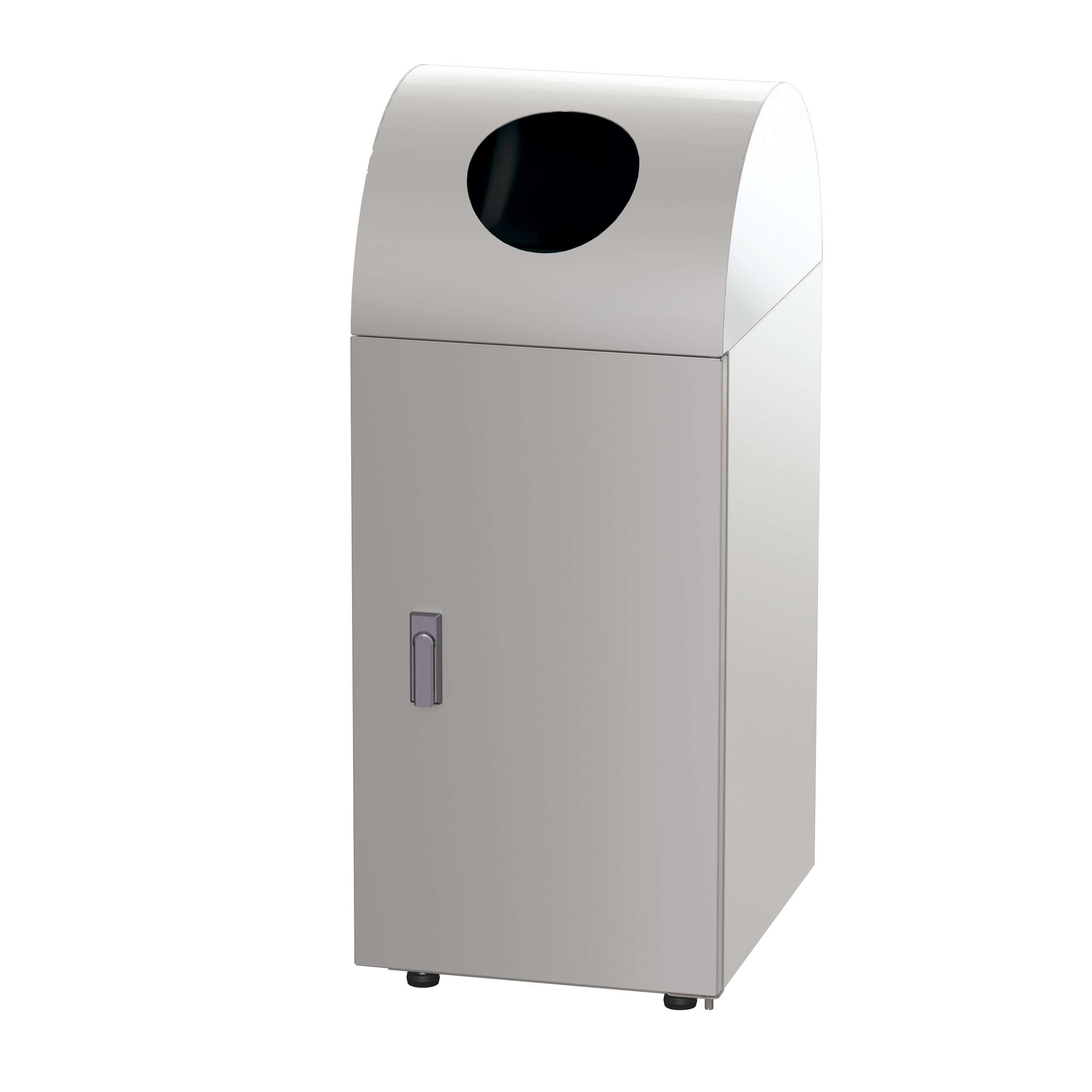 リサイクルトラッシュ PETボトル用タイプ 幅350mm ステンレスヘアライン仕上 OSE-30-SUS 容量約36L 幅350×奥行420×高さ850mm 【中容器付き ステンレス製ボディ アジャスター付き 業務用分別ゴミ箱 ビル オフィス ぶんぶく】
