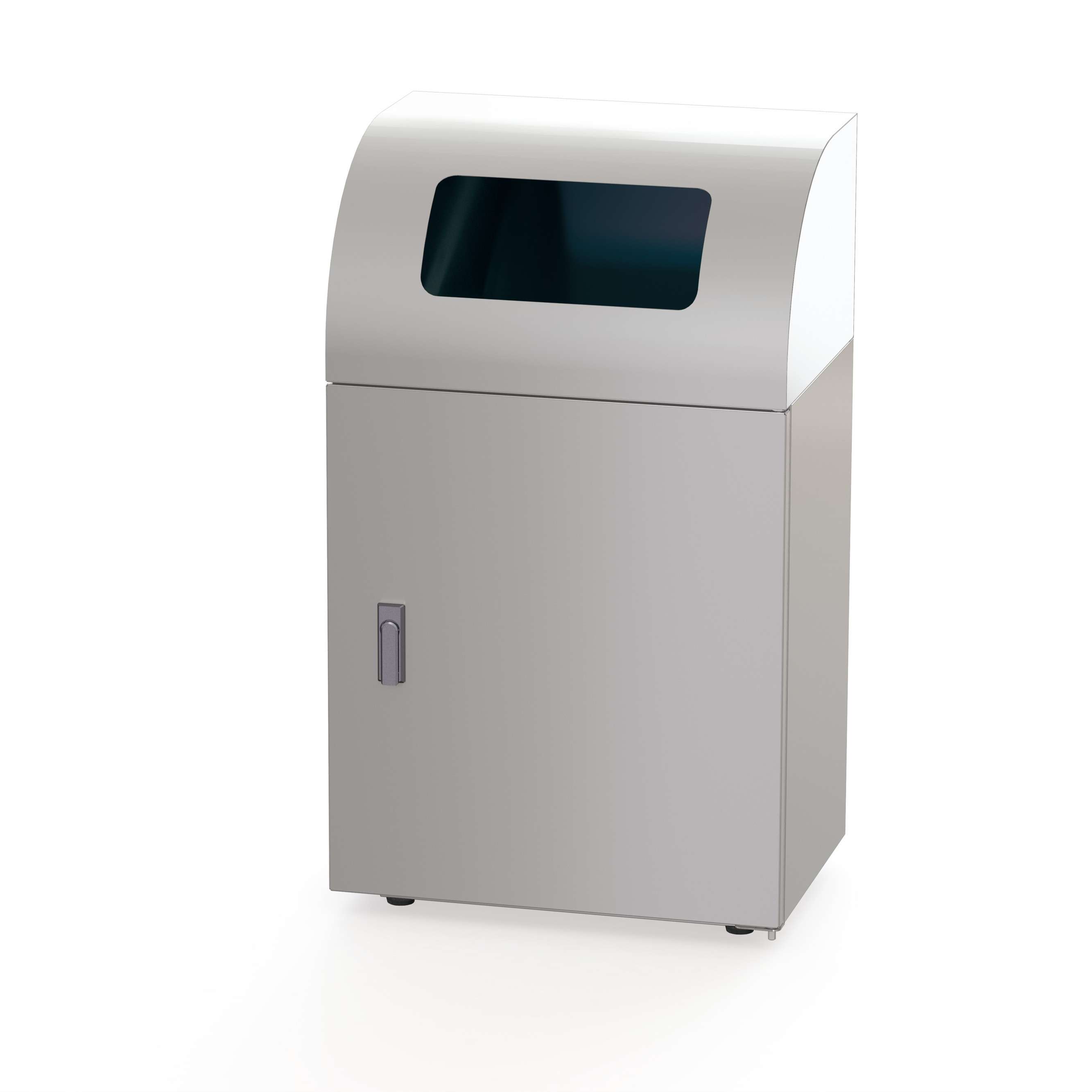 リサイクルトラッシュ 一般ゴミ用タイプ 幅500mm ステンレスヘアライン仕上 OSE-32-SUS 容量約36L 幅500×奥行350×高さ850mm 【中容器付き ステンレス製ボディ アジャスター付き 業務用分別ゴミ箱 ビル オフィス ぶんぶく】