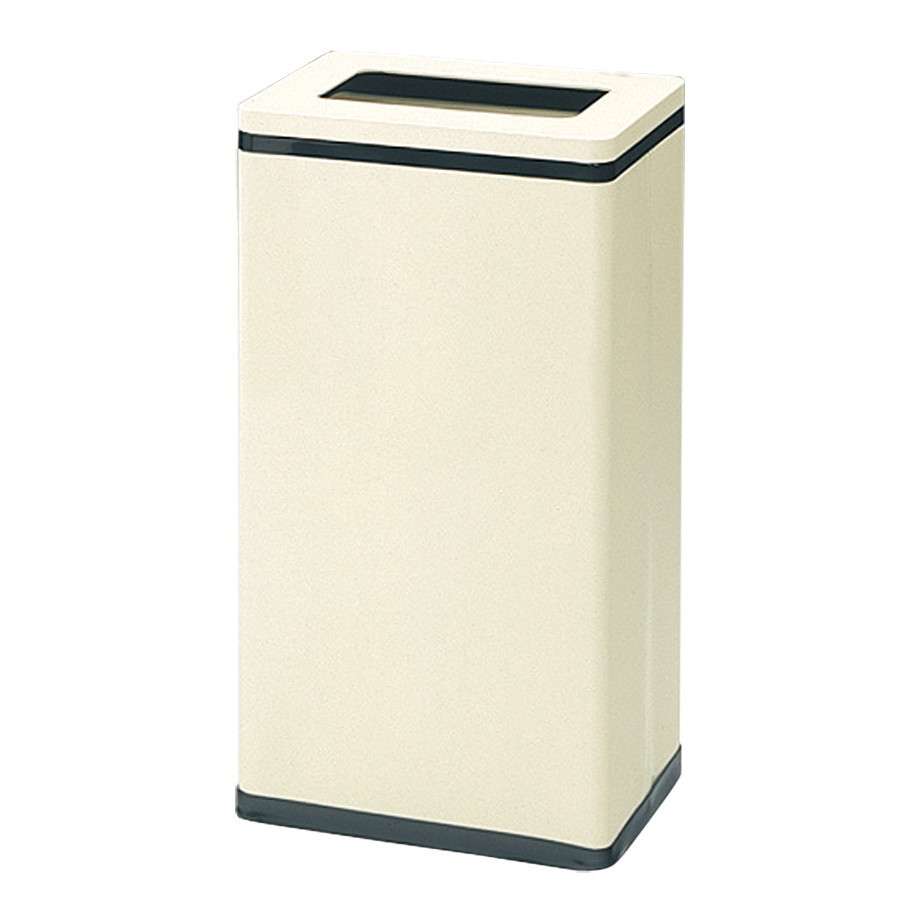 角型屑入 Bライン 中缶付 アイボリー OSL-20N 容量約23.2L 幅329×奥行240×高さ600mm 【中容器付き スチール製ボディ ふた無し 業務用分別ゴミ箱 給湯室 ビル オフィス 事務所 ぶんぶく】