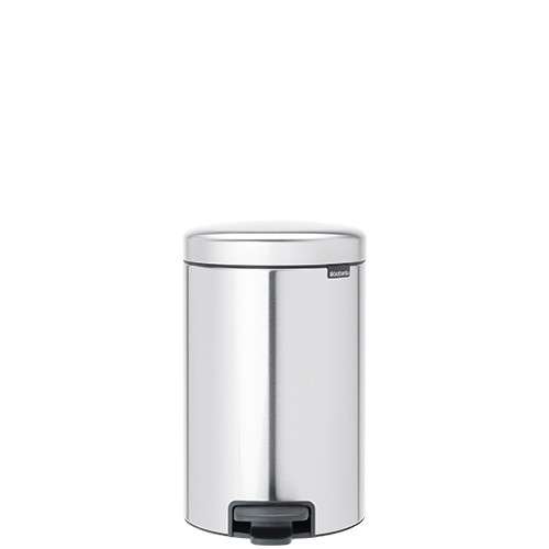 ニュー･アイコン･ペダル･ビン FPPマット ステンレス 12L PB-SUS-12L 容量約12L 幅251×奥行338×高さ411mm 【中容器付き ステンレス製ボディ ペダル式 ふた付き 業務用分別ゴミ箱 給湯室 ビル オフィス 事務所 ぶんぶく】