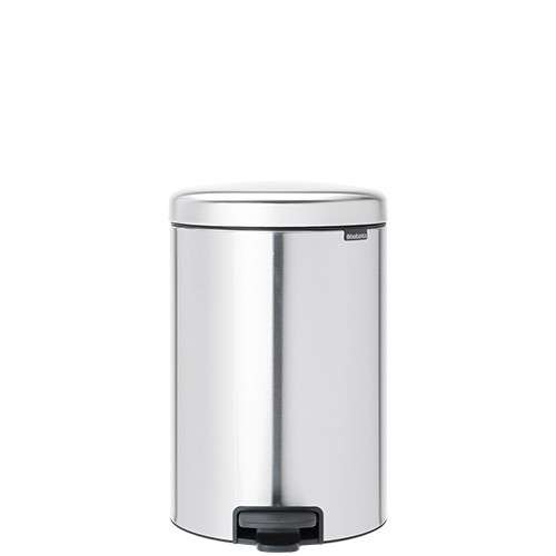 ニュー･アイコン･ペダル･ビン FPPマット ステンレス 20L PB-SUS-20L 容量約20L 幅290×奥行380×高さ467mm 【中容器付き ステンレス製ボディ ペダル式 ふた付き 業務用分別ゴミ箱 給湯室 ビル オフィス 事務所 ぶんぶく】