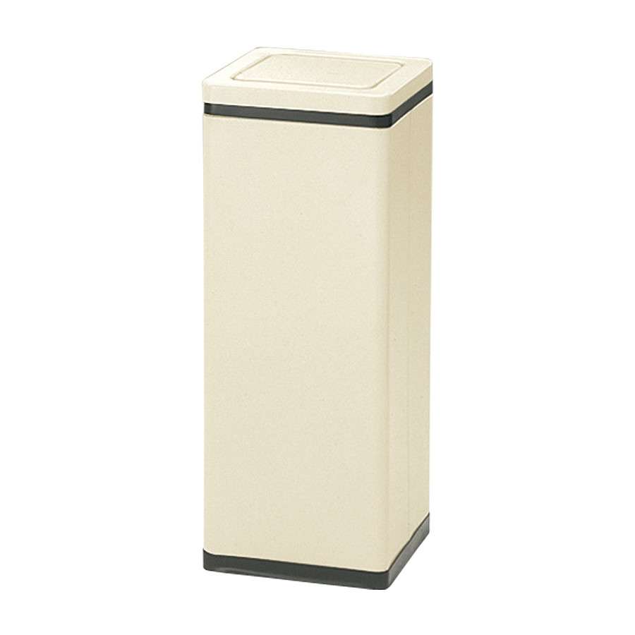 角型ロータリー屑入 Bライン アイボリー RSL-203 容量約23.2L 幅240×奥行240×高さ600mm 【スチール製ボディ 回転ふた付き 業務用分別ゴミ箱 給湯室 ビル オフィス 事務所 ぶんぶく】 8,894円