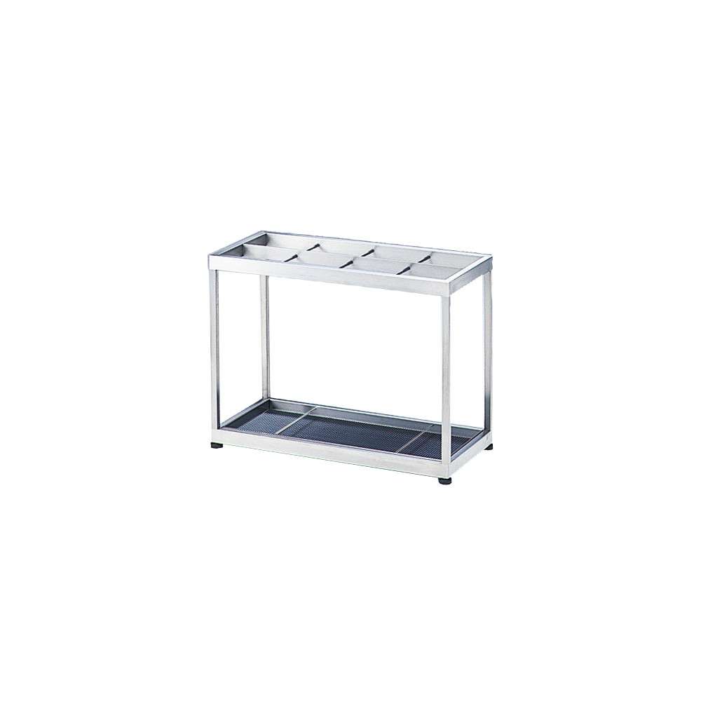 アンブレラスタンド 約40本用 US-Z-21 幅590×奥行270×高さ450mm 【水受皿付き ステンレス製 業務用鍵無し傘立て ビル オフィス 事務所 コンビニ ぶんぶく】