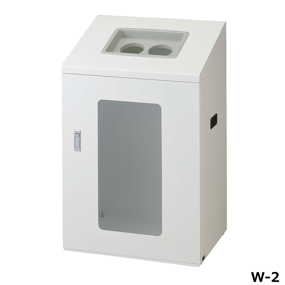 リサイクルボックスNYIS-90(視認性) W-2 W56&times;D40&times;H90cm 容量約120L YW-546L-ID【片面投入 アジャスター付き スチール製ボディ 分別シール付き 業務用分別ゴミ箱 屋内用 ショッピングセンター スーパー 山崎産業】｜あいる専門館