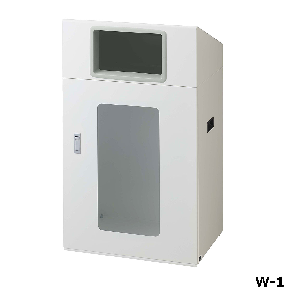 リサイクルボックスNYOS-90(視認性) W-1 W56×D40×H97cm 容量約120L YW-561L-ID【片面投入 アジャスター付き スチール製ボディ 分別シール付き 業務用分別ゴミ箱 屋外用 ショッピングセンター スーパー 山崎産業】 40,257円