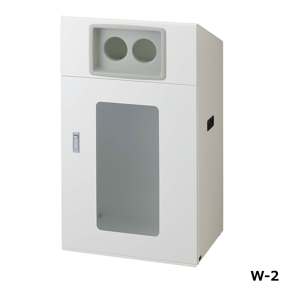 リサイクルボックスNYOS-90(視認性) W-2 W56&times;D40&times;H97cm 容量約120L YW-562L-ID【片面投入 アジャスター付き スチール製ボディ 分別シール付き 業務用分別ゴミ箱 屋外用 ショッピングセンター スーパー 山崎産業】｜あいる専門館