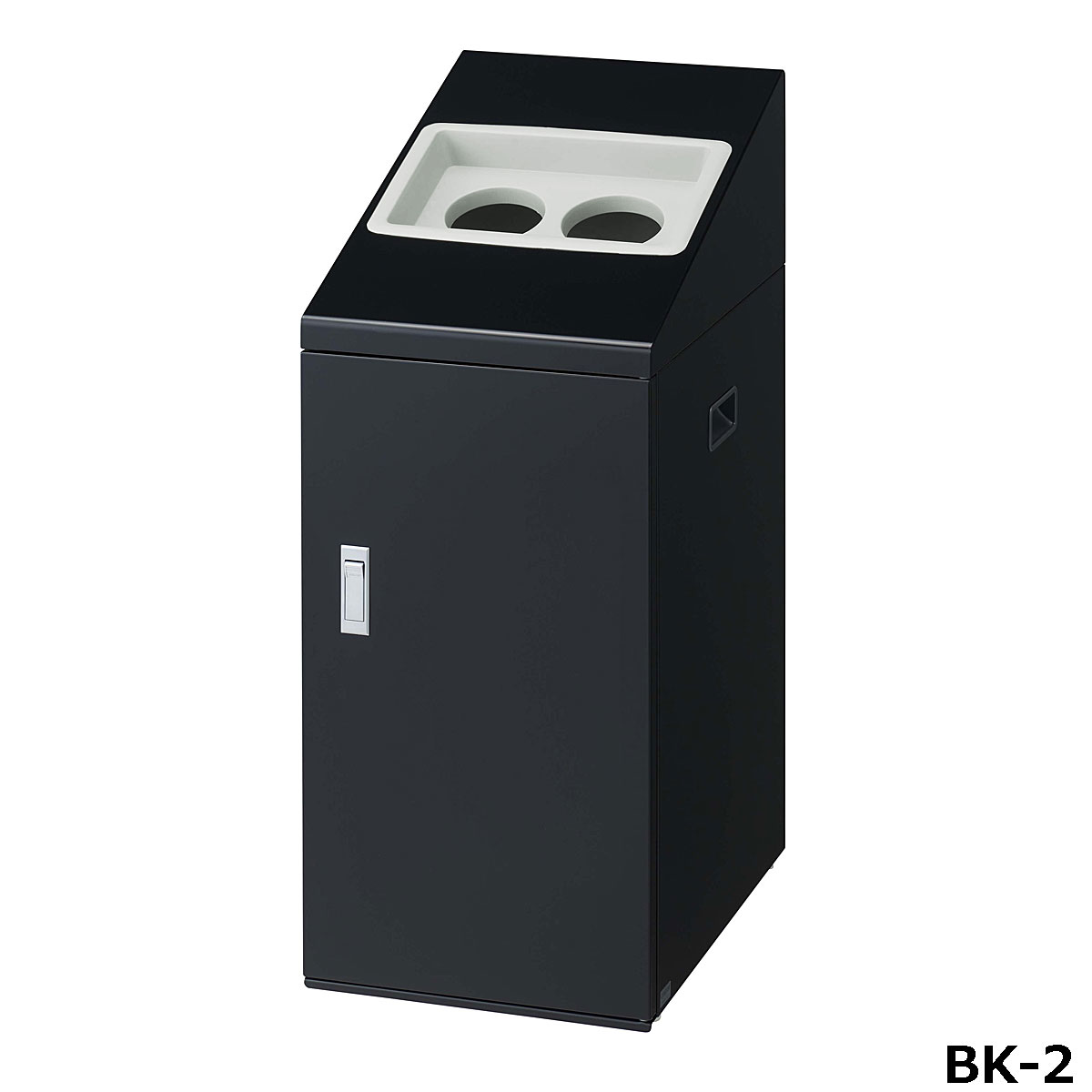 再利用ボックス席NTI-50 BK-2 W34×D49×H83.5糎 静電容量約50L YW-504L-ID【片面投じる アジャスター付き添い人  スチール写真製上半身 篩いに掛ける消印付き添い人 お役目用篩いに掛ける紙くずかご 屋内用 買い出し真っただ中 百貨店 山崎製作】