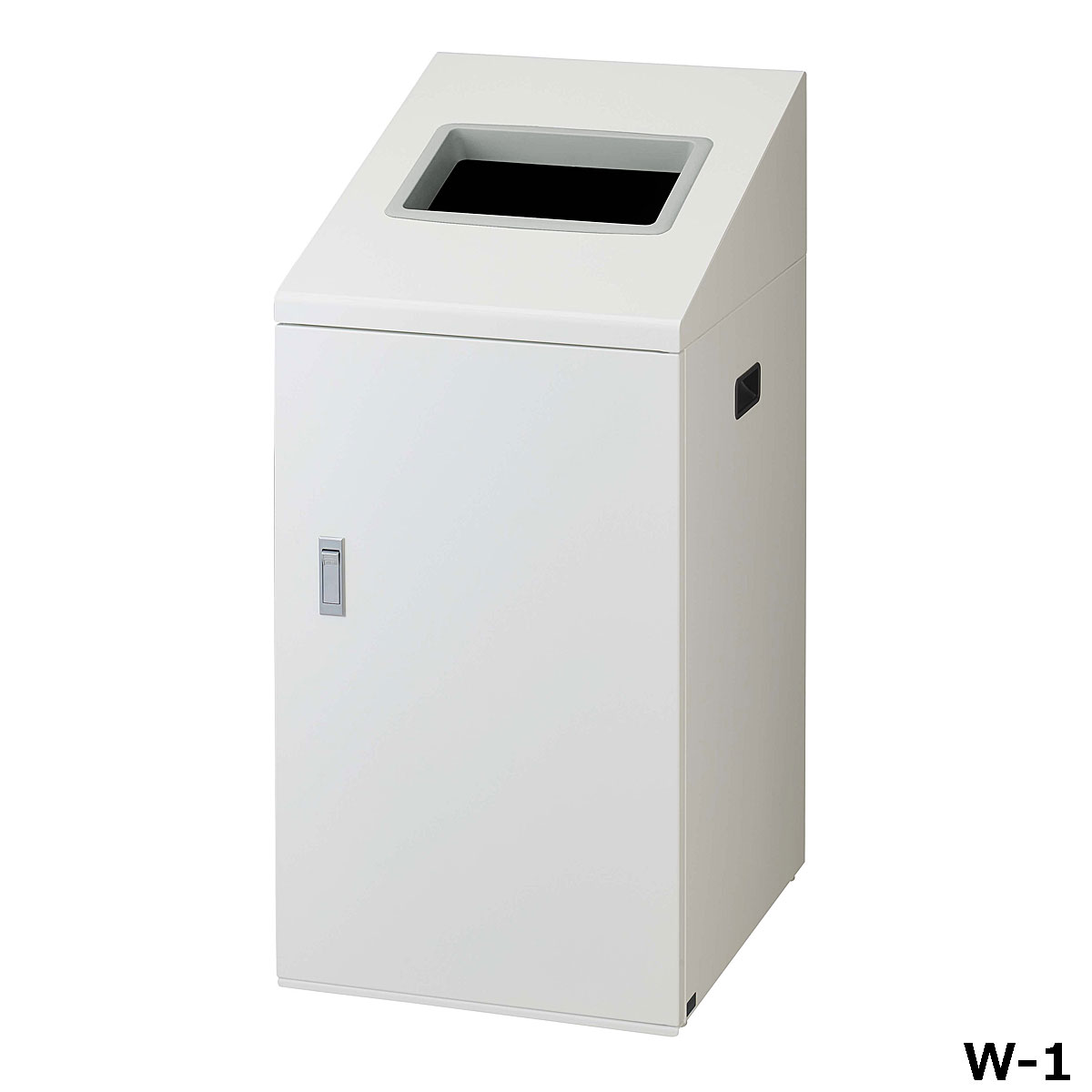 リサイクルボックスNTI-90 W-1 W44&times;D52&times;H94.5cm 容量約90L YW-505L-ID【片面投入 アジャスター付き スチール製ボディ 分別シール付き 業務用分別ゴミ箱 屋内用 ショッピングセンター スーパー 山崎産業】｜あいる専門館