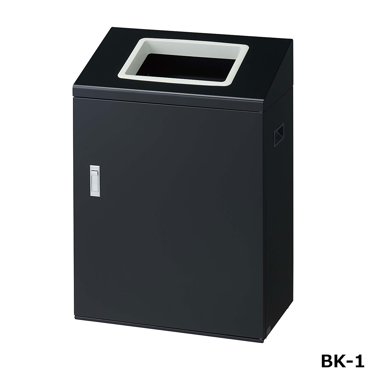 再利用ボックス席NYI-50 BK-1 W53×D30×H76.5糎 電気容量約50L YW-535L-ID【片面投じる アジャスター付き添い人  スチール写真製上半身 カテゴリー化判子付き添い人 御役目用カテゴリー化紙くずかご 屋内用 買い出し真っただ中 百貨店 山崎工業】