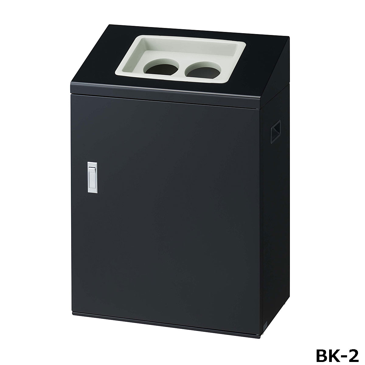 再利用ボックス席NYI-50 BK-2 W53×D30×H76.5糎 電気容量約50L YW-536L-ID【片面投じる アジャスター付き添い人  スチール写真製上半身 カテゴリー化判子付き添い人 御役目用カテゴリー化紙くずかご 屋内用 買い出し真っただ中 百貨店 山崎工業】