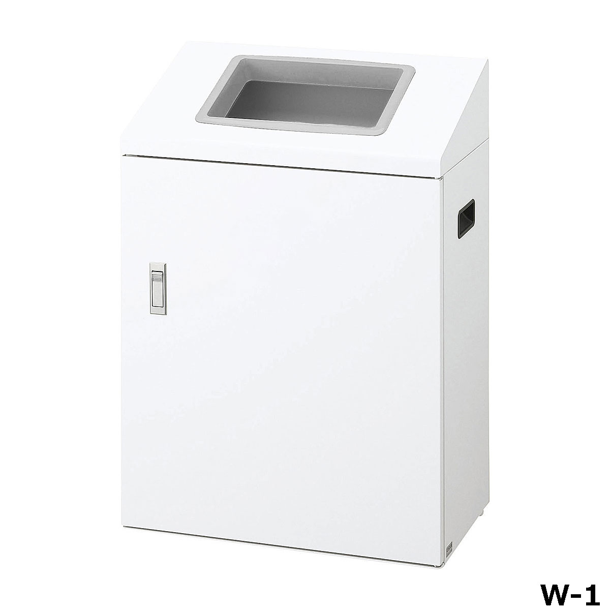 リサイクルボックスNYI-90 W-1 W56×D40×H90cm 容量約90L YW-537L-ID【片面投入 アジャスター付き スチール製ボディ 分別シール付き 業務用分別ゴミ箱 屋内用 ショッピングセンター スーパー 山崎産業】