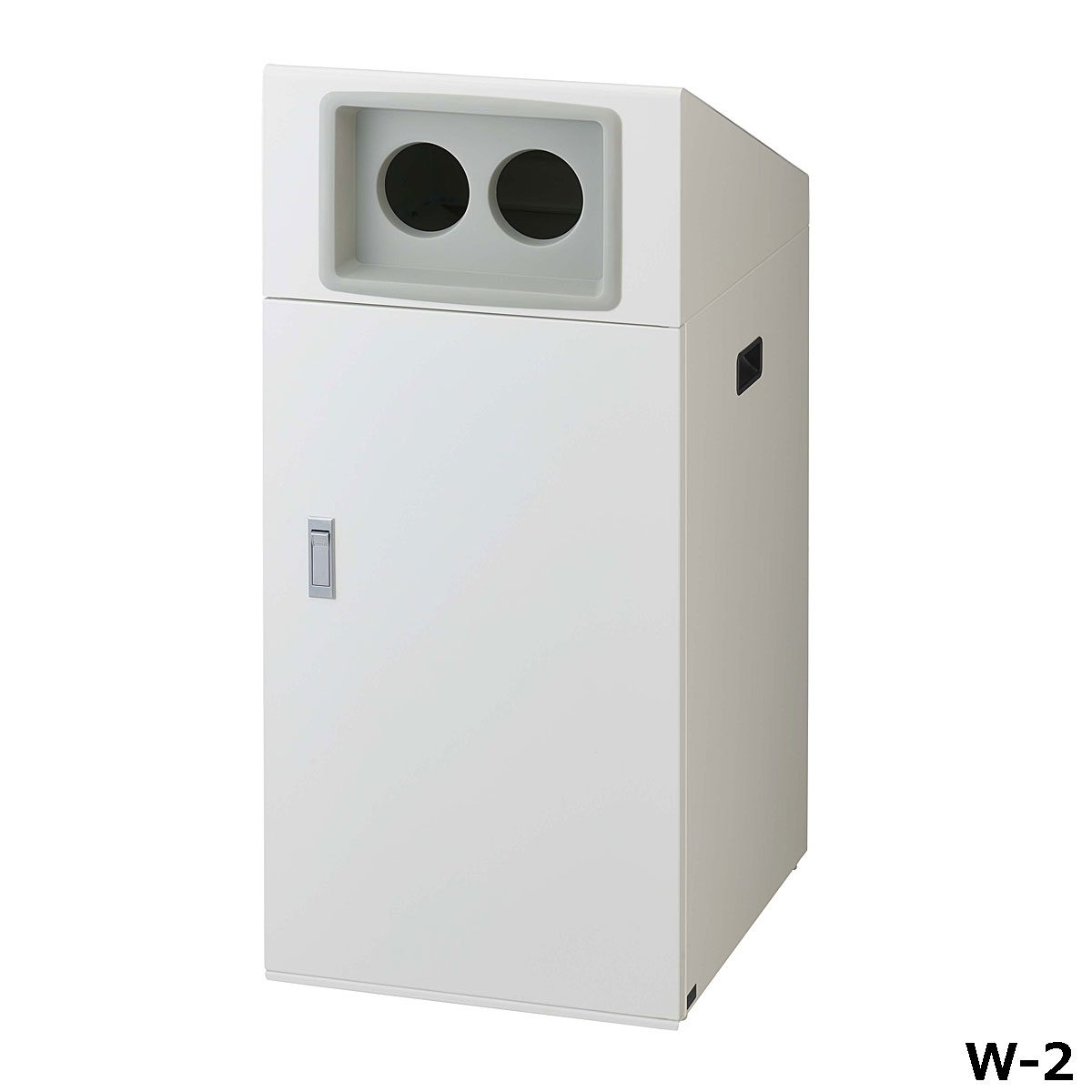 リサイクルボックスNTO-90 W-2 W44×D52×H97cm 容量約90L YW-522L-ID【片面投入 アジャスター付き スチール製ボディ 分別シール付き 業務用分別ゴミ箱 屋外用 ショッピングセンター スーパー 山崎産業】