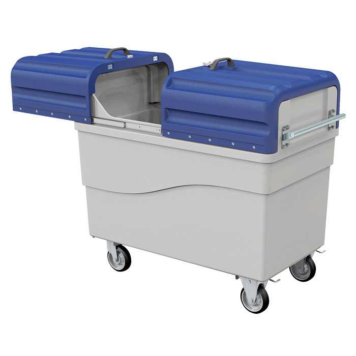 【法人宛専用】カートペールCPE700D(横すべり部屋の入り口操作手順) キャスター付き添い人 約700L 45Lくず物袋×約16個【送りとどける先名に会社組織名やバス発着場名至要たる・人間名のみ送りとどける不可 可塑性物質製 水抜き穴付き添い人 手持ち部分付き添い人 取りあつめる送りとどける手押し車 篩いにかける紙くずかご ゴミリコール手押し車 くず物取りあつめる カイスイマレン】
