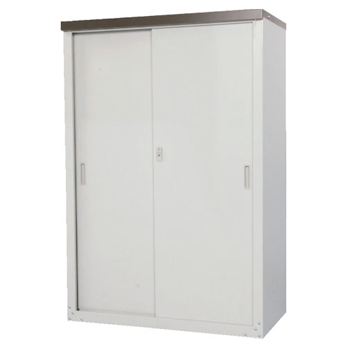 家庭用収納庫ハーフ棚132 HS-132HT 89×47×132cm 0.41平米【物置 屋外収納 屋外物置 ガーデン 家庭用 コンパクト 小型 グリーンライフ】