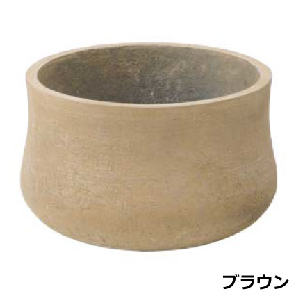 ともし火セメント質 アン期間 大 LAM-07L 赤銅色/薄墨色 差しわたし52cm×高さ32糎 53L【丸形 丸型 プランター 大型プランター ガーデニング バス発着場 設立 泊まり 鷹見せ物 】