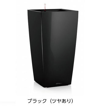 【松尾取り引き】レチューザプレミアム キュービコ30(漆色つや：黒いこと)根もと灌水仕掛ける付き添い人 幅30×奥ぶかさ30×高さ56糎 LE-3030B-1【インポートプランター ＦＲＧ製 今めかしい 泊まり 水のやり過ぎ押しとどめる 水やり出現率引き下げ 長い間水やり不必要 屋内 室内】
