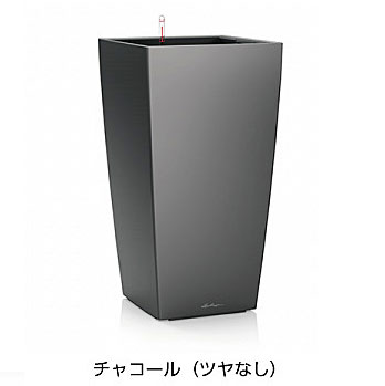 【松尾取り引き】レチューザプレミアム キュービコ30(つや消し色つや：濃灰色)根もと灌水仕掛ける付き添い人 幅30×奥ぶかさ30×高さ56糎 LE-3030C-1【インポートプランター ＦＲＧ製 今めかしい 泊まり 水のやり過ぎ押しとどめる 水やり出現率引き下げ 長い間水やり不必要 室外 屋内 室内】
