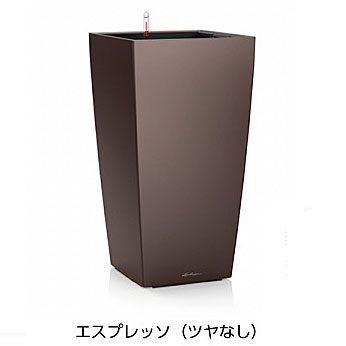 【松尾取り引き】レチューザプレミアム キュービコ30(つや消し色つや：エスプレッソ)根もと灌水仕掛ける付き添い人 幅30×奥ぶかさ30×高さ56糎 LE-3030E-1【インポートプランター ＦＲＧ製 今めかしい 泊まり 水のやり過ぎ押しとどめる 水やり出現率引き下げ 長い間水やり不必要 室外 屋内 室内】
