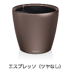 【松尾取り引き】レチューザプレミアム クラシコ・滑稽者43(つや消し色つや：エスプレッソ)根もと灌水仕掛ける付き添い人 差しわたし43×高さ40糎 LE-1043AJ-E【インポートプランター ＦＲＧ製 今めかしい 泊まり 水のやり過ぎ押しとどめる 水やり出現率引き下げ 長い間水やり不必要 室外 屋内 室内】