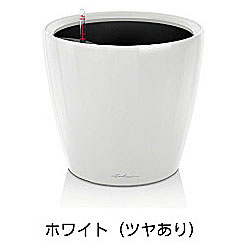 【松尾取り引き】レチューザプレミアム クラシコ・滑稽者43(漆色つや：白いこと)根もと灌水仕掛ける付き添い人 差しわたし43×高さ40糎 LE-1043AJ-W【インポートプランター ＦＲＧ製 今めかしい 泊まり 水のやり過ぎ押しとどめる 水やり出現率引き下げ 長い間水やり不必要 屋内 室内】