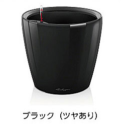 【松尾取り引き】レチューザプレミアム クラシコ・滑稽者50(漆色つや：黒いこと)根もと灌水仕掛ける付き添い人 差しわたし50×高さ47糎 LE-1050AJ-B【インポートプランター ＦＲＧ製 今めかしい 泊まり 水のやり過ぎ押しとどめる 水やり出現率引き下げ 長い間水やり不必要 屋内 室内】