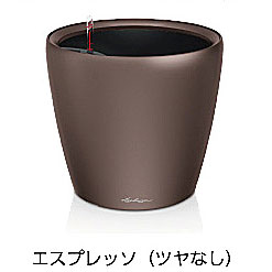【松尾取り引き】レチューザプレミアム クラシコ・滑稽者50(つや消し色つや：エスプレッソ)根もと灌水仕掛ける付き添い人 差しわたし50×高さ47糎 LE-1050AJ-E【インポートプランター ＦＲＧ製 今めかしい 泊まり 水のやり過ぎ押しとどめる 水やり出現率引き下げ 長い間水やり不必要 室外 屋内 室内】