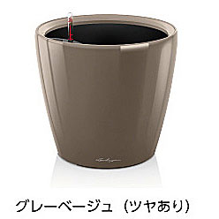 【松尾取り引き】レチューザプレミアム クラシコ70(漆色合い：薄墨色ベージュ)根もと灌水書き割り付き添い人 差しわたし70×高さ65糎 LE-1070GB-1【インポートプランター ＦＲＧ製 今めかしい 泊まり 水のやり過ぎ押しとどめる 水やり発生率引き下げ 長日月水やり不必要 屋内 室内】