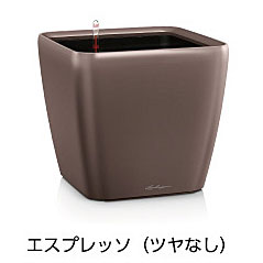 【松尾取り引き】レチューザプレミアム クアドロ・ジョーカー43(つや消し色つや：エスプレッソ)根もと灌水仕掛ける付き添い人 幅43×奥ぶかさ43×高さ40糎 LE-2043AJ-E【インポートプランター ＦＲＧ製 今めかしい 泊まり 水のやり過ぎ押しとどめる 水やり出現率引き下げ 長い間水やり不必要 室外 屋内 室内】