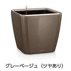 【松尾営利主義】レチューザプレミアム クアドロ・ジョーカー43(漆色つや：薄墨色ベージュ)根もと灌水書き割り付き添い人 幅43×奥ふかさ43×高さ40珊 LE-2043AJ-GB【インポートプランター ＦＲＧ製 今めかしい 旅人宿 水のやり過ぎ押しとどめる 水やり発生率押さえる 長日月水やり不必要 屋内 室内】