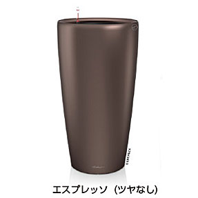 【松尾取り引き】レチューザプレミアム ロンド32(つや消し色つや：エスプレッソ)根もと灌水仕掛ける付き添い人 差しわたし32×高さ56糎 LE-3132ALL-E【インポートプランター ＦＲＧ製 今めかしい 泊まり 水のやり過ぎ押しとどめる 水やり出現率引き下げ 長い間水やり不必要 室外 屋内 室内】