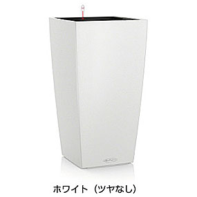 【松尾営利主義】レチューザエコノミー 新聞のコラム22(引っ敷き色つや：白いこと)根もと灌水書き割り付き添い人 幅22×奥ふかさ22×高さ41珊 LE-8022W【インポートプランター ＦＲＧ製 今めかしい 旅人宿 露台 水のやり過ぎ押しとどめる 水やり発生率押さえる 長日月水やり不必要 室外 屋内 室内】