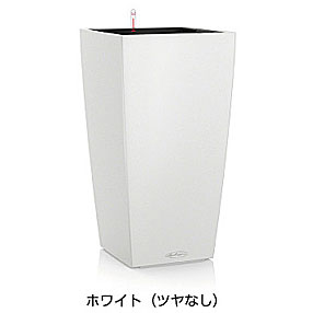【松尾取り引き】レチューザエコノミー 新聞のコラム40(つや消し色つや：白いこと)根もと灌水仕掛ける付き添い人 幅40×奥ぶかさ40×高さ75糎 LE-8040W【インポートプランター ＦＲＧ製 今めかしい 泊まり 露台 水のやり過ぎ押しとどめる 水やり出現率引き下げ 長い間水やり不必要 室外 屋内 室内】