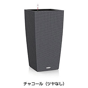 【松尾取り引き】レチューザエコノミー コテージ40(色つや：濃灰色)根もと灌水仕掛ける付き添い人 幅40×奥ぶかさ40×高さ75糎 LE-6040GN【インポートプランター ＦＲＧ製 今めかしい 泊まり 網目完成 露台 水のやり過ぎ押しとどめる 水やり出現率引き下げ 長い間水やり不必要 室外 屋内 室内】