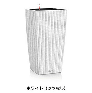 【松尾取り引き】レチューザエコノミー コテージ40(色つや：白いこと)根もと灌水仕掛ける付き添い人 幅40×奥ぶかさ40×高さ75糎 LE-6040W【インポートプランター ＦＲＧ製 今めかしい 泊まり 網目完成 露台 水のやり過ぎ押しとどめる 水やり出現率引き下げ 長い間水やり不必要 室外 屋内 室内】