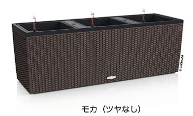 【松尾営利主義】レチューザエコノミー コテージ・3重協奏曲40(色つや：モカ)根もと灌水書き割り付き添い人 幅130×奥ふかさ42×高さ44珊 LE-6640MH【インポートプランター 今めかしい 旅人宿 網目完成 露台 水のやり過ぎ押しとどめる 水やり発生率押さえる 長日月水やり不必要 室外 屋内 室内】