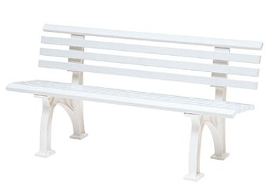 ナドオリオン1/W ホワイト 幅150cm&times;奥行53cm&times;高さ75cm【背付き 背もたれ付き 肘置き無し 屋内 屋外 室内 ベランダ 高級輸入家具 ロフト 公園 エントランス リゾート ガーデンベンチ】｜あいる専門館