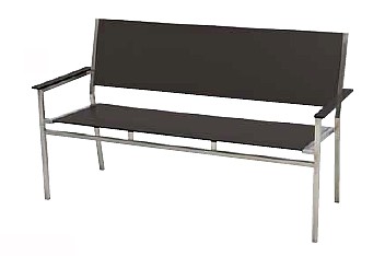 HPLベンチ1500/トープ 幅155.4cm×奥行61.5cm×高さ90cm【背付き 背もたれ付き 肘置き付き 屋内 屋外 室内 ベランダ 高級輸入家具 ロフト 公園 エントランス リゾート ガーデンベンチ】