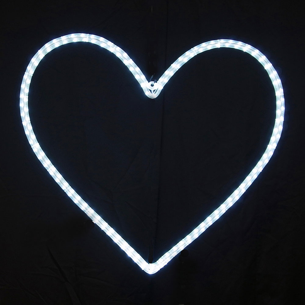 2Dモチーフ ハート70 白 L2DM404-W【コロナ産業 イルミネーション モチーフ LED 照明 ライト ガーデン装飾 ハート】 8,482円