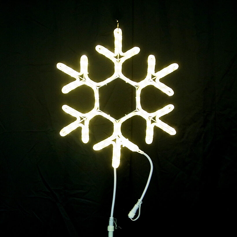 2Dモチーフ ブランチスノーフレーク 電球色 L2DM714-D【コロナ産業 イルミネーション モチーフ LED 照明 ライト ガーデン装飾 スノー 冬 雪】
