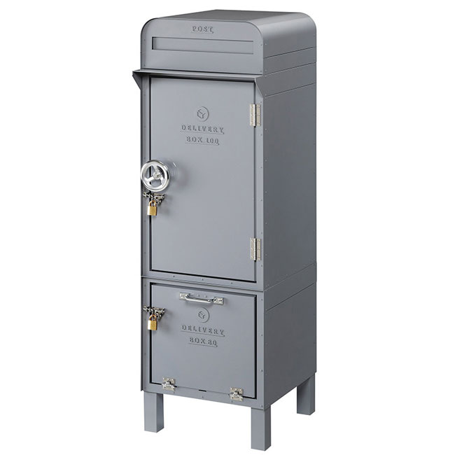 宅配BOX DEPO(デポ) DP-181 宅配BOX80＋宅配BOX100＋郵便ポスト 幅41.2cm×奥行46.7cm×高さ158.5cm【レッド/グレー/グリーン 赤 灰 緑 ２個受取 宅配ボックス 宅配ポスト 鍵付き 美濃クラフト】 113,669円