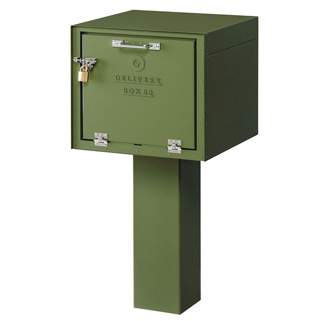 宅配BOX DEPO(デポ) DP-80 宅配BOX80 幅41.2cm×奥ふかさ42.4cm×高さ113.7糎【赤いこと/薄墨色/緑であること 赤 灰 緑 宅配ボックス席 宅配郵便受け 鍵付き添い人 美濃手工芸品】