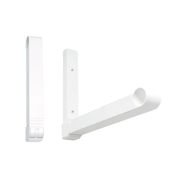 チョイ干し！HOSETA(ホセタ) 簡単壁付ものほし アームタイプ(2個で1セット) LG30×10セット 幅4.2cm×高さ30.1cm 耐荷重8kg【ホワイト 耐荷重8kg 室内 屋内 壁取付 物干し 家庭用 タカラ産業 ※竿は付属しておりません】